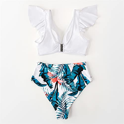 Bikini floral taille haute CLSDRZC pour sculpter la silhouette avec confort - 4