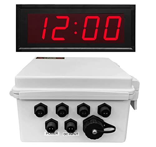 Netbell-4K-C TCP/IP Network 4 Zone Break Bell Timer Web-Based Bell Controller Software with One 4” Digital Clock