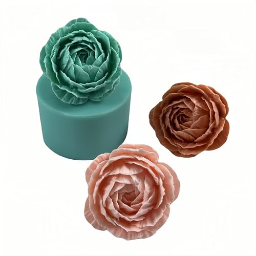 3D Flower Silicone Mold for Decorating Resin Flower Crafts,Peony Molds Mould for Candle,for Chocolate Mousse Cake Making,for Aroma Plaster Making