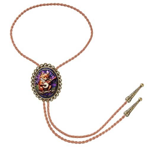 Image of Jeilwiy Bolo Tie for Men Western Cowboy Gothic Bolo Tie Necklace Halloween
