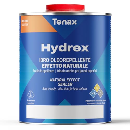 Product Image of the Tenax Hydrex Stone Sealer – Professional Penetrating Sealer for Granite, Marble, Natural Stone & Concrete – Stain & Water Protection for Countertops, Tile, Indoor & Outdoor Surfaces – 1 Quart