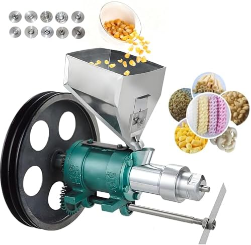 Electric Corn & Rice Puff Extruder Machine, 25-50 kg/h Snack Maker for Puffed Foods, Puffing Machine for Sweet Sticks, Durable & Efficient Food Extrusion Equipment