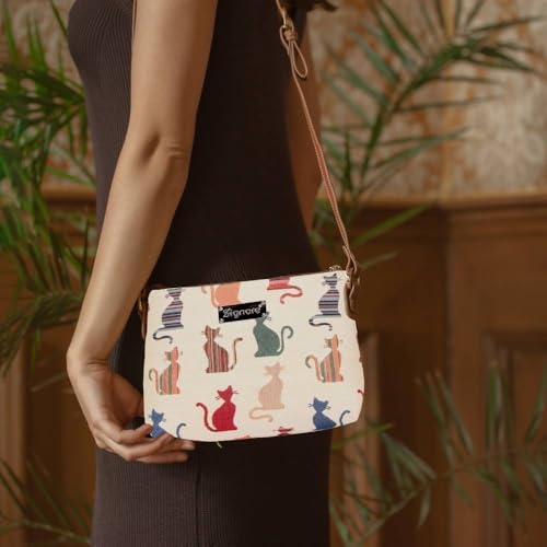 Image of Signare Tapestry Crossbody Bag Sling Shoulder Purse for Women