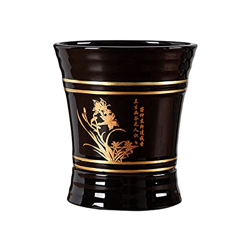 Grand pot de fleur en céramique avec trou drainage pour jardin