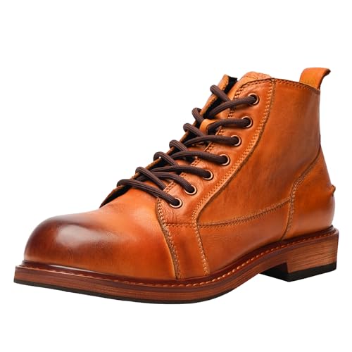 Image of Men's Dress Casual Slip-on Chelsea Boots Genuine Leather Oxford Ankle Boot