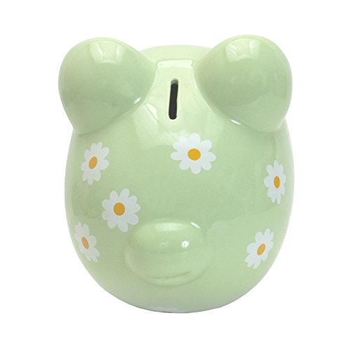 Child To Cherish Daisy Pig Bank, Green #TOP5