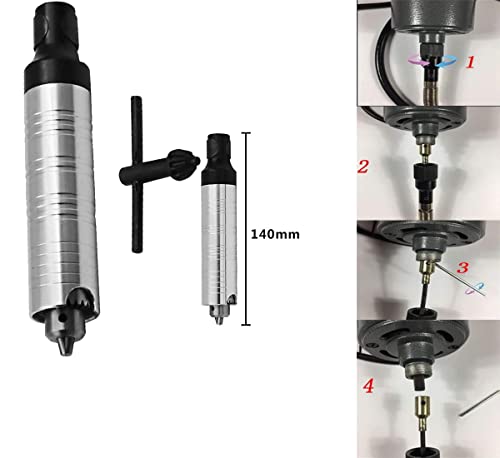 Image of DIY Crafts Handpiece Handle Key Drill Chuck for Flex 3 Jaws, Fit Flexible Shaft for Foredom Grobet Motor Rotary Tool Accessory,Hand Piece Flex Shaft Rotary Tool (Pattern No # 8, Jeweller)