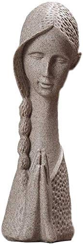 Statue Feng Shui en résine et grès pour décoration de bureau et maison 1020