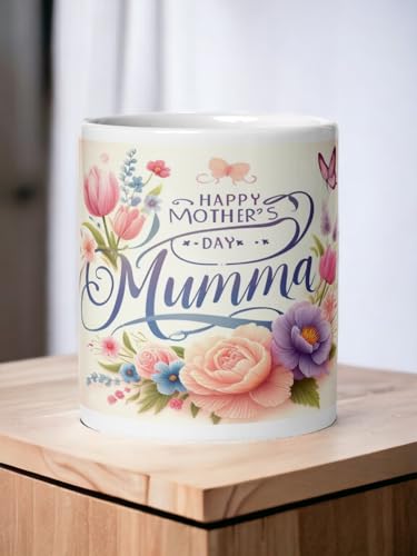 Image of Better Gift Flowers Happy Mother's Day Mumma Mug, Round Shaped Multicolor Themed Coffee Mugs, Mug for Gifting, Gifting Items for Family, Friends & Closed Ones