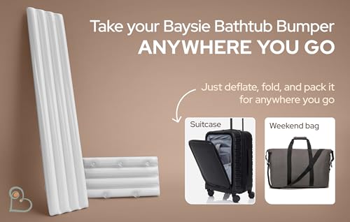 Image of Baysie Bathtub Safety Bumper for Baby, Toddler and Kid (Hook and Loop)