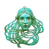 BAENRCY Metal Face Wall Sculpture Home Vintage Creative Wall Arts Decoration with Hook
