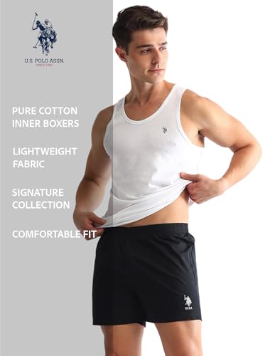 Image of U.S. Polo ASSN. Mens OEX07 Solid Cotton Outer Boxers