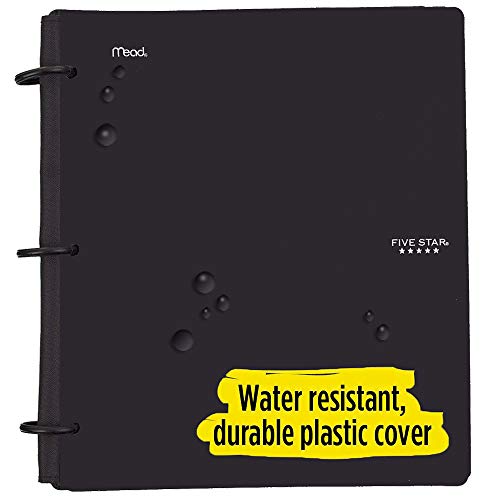 Five Star Flex Hybrid Notebinder, 1-1/2 Inch Binder With Tabs, Notebook And 3 Ring Binder All-In-One, Black (72403) #TOP5