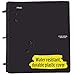 Five Star Flex Hybrid NoteBinder, 1-1/2 Inch Binder with Tabs, Notebook and 3 Ring Binder All-in-One, Black (72403)