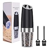 【CO AJUSTABLE GRIND COARSENESS】 Gr El molinillo de cerámica ajustable hace que sea fácil moler el grano de pimienta, gire la perilla del molinillo en la parte superior del dispositivo para ajustar su grosería favorita