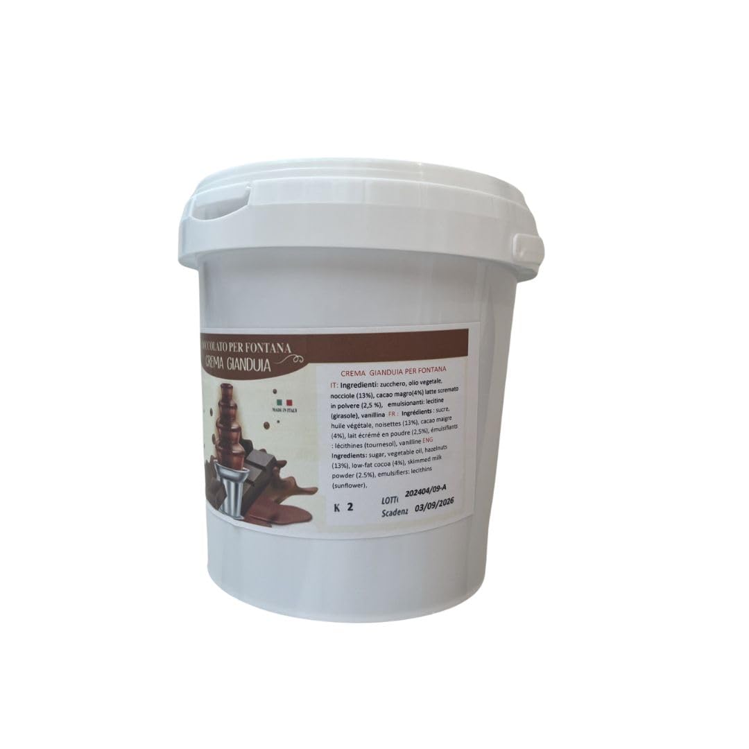 Cioccolato Gianduia - PRONTO USO - per fontane di cioccolato da 2 Kg