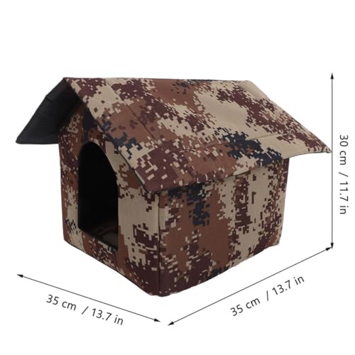 Structure surélevée pour chat SOLUSTRE en tissu résistant de qualité - 3