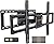 Perlegear UL-Listed Full Motion TV Wall Mount for 42–90 Inch TVs up to 150 lbs, Pre-Assembled TV Mount with Tool-Free Tilt, Swivel, Extension, Max VESA 600 x 400mm, 12?/16?/18?/24? Wood Studs, PGLF16