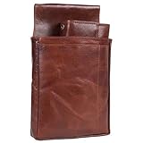 [page_title]-STILORD'Dylan' Kellnerbörse Leder Set mit Halterung Holster Profi Portemonnaie mit Kellnertasche für Gürtel und Kette Damen Herren Taxi XL Geldbörse großes Kleingeldfach, Farbe:Mandel - braun