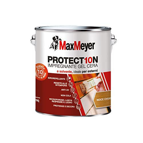 Per la decorazione del legno MAXMEYER PROTEC10N IMPREGNANTE A SOLVENTE 2,5L NOCE CHIARO