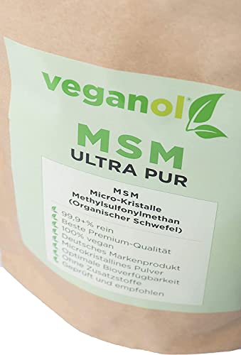 MSM-Pulver Veganol Kristalle 1000g – Methylsulfonylmethan
