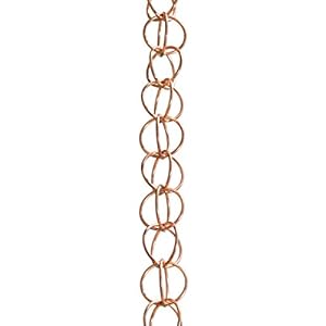 Monarch 23805 zuiver koperen ring regenketting, 8-1/2-voet lengte
