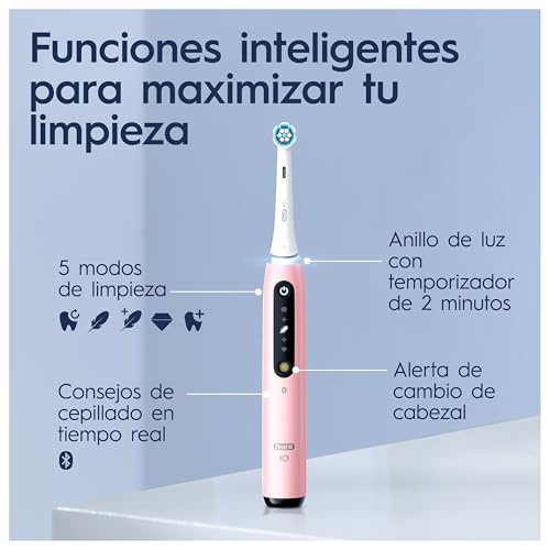 Oral-B iO 5N Elektrische Zahnbürste, Rosa, mit Bluetooth, 1 Bürste, 1 Reiseetui – Bild 6