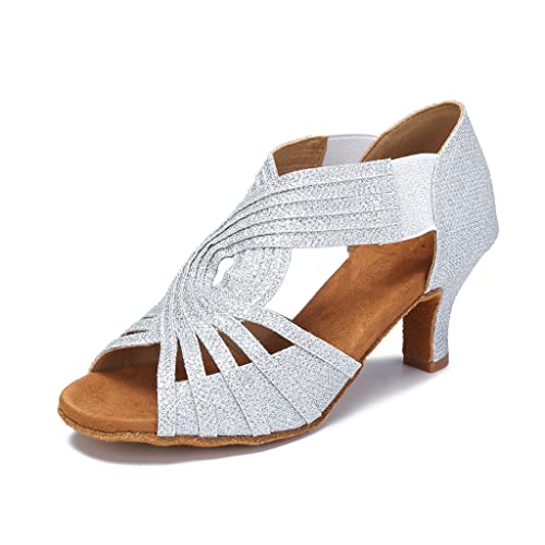 Image of Ballroom Dance Shoes Women Latin Salsa Practice Dancer Shoes 2.5'' Heels YT02