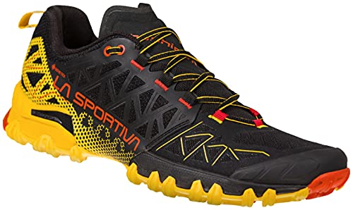La Sportiva Bushido II GTX Trail Tênis de corrida masculino, Preto/Amarelo, 41
