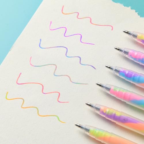 Set de 12 bolígrafos de gel con tinta brillante multicolor miniatura 4