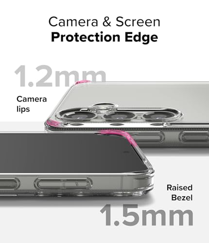 Image of Ringke Fusion Compatible with Samsung Galaxy S25 Plus Case Cover Transparent Hard Back Soft Flexible TPU Bumper Scratch Resistant Natural Form S25 Plus Back Cover - Clear