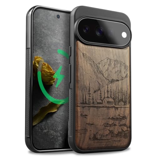 Étui pour Pixel 11 Pro XL Carveit, reconnectez votre smartphone à la beauté du bois véritable
