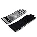 Elegant Black & White Houndstooth Women's Winter Thermal Wool Gloves