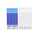 Baoblaze Stylos De Recharge Effaçables Par Chaleur Effaçables De 20 Morceaux Pour Le Tissu De Marque Bleu/Blanc