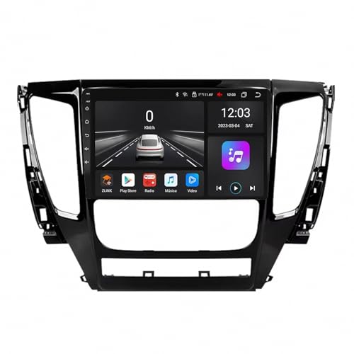 Radio de coche Pajero Sport 3 con Carplay inalámbrico y Android Auto