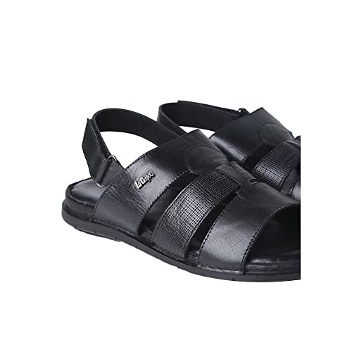 Image of Lee Cooper mens Leather Regular Velcro Mens Sandals Sandal