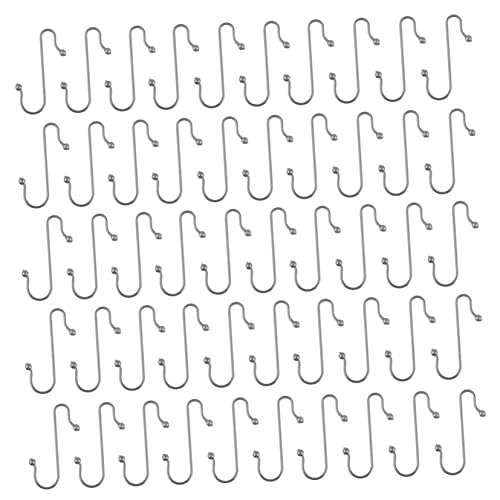 Cabilock 50Pcs Xmas Hanging Hooks S Shaped Metal Hangers for Christmas Tree Decorations Strong Load Bearing Punch Design for Holiday Parties and Home Decor