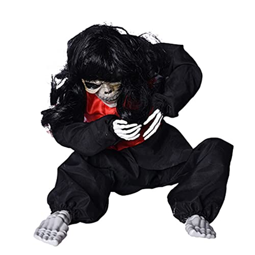 Animé suspendu Halloween avec tête éclatante et sons effrayants pour déco