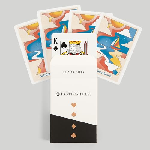 Baraja de Poker Lantern Press Salisbury Beach 52 Cartas miniatura 6