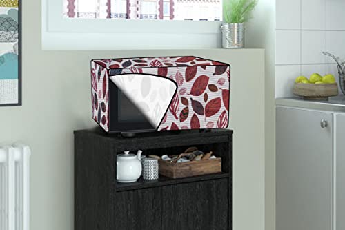Image of Stylista Microwave Oven Cover for IFB 23 L Convection 23BC4 Ditzy Pattern offwhite Base