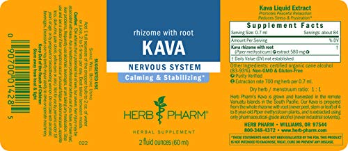 Herb Pharm Kava Root Liquid Extract To Reduce Stress And Promote Relaxation - 2 Ounce #TOP1