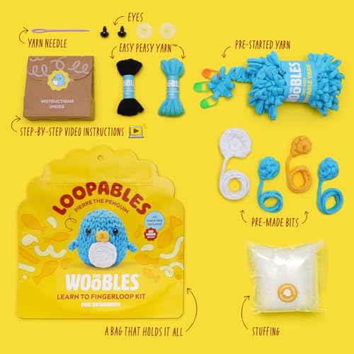 Image of The Woobles Loopables Crochet Kit for Beginners+ (Pierre the Penguin)