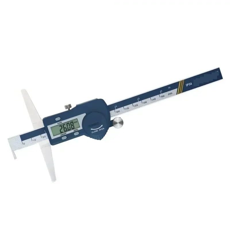 Calibrador de profundidad Digital electrónico 0,01mm 150/200/300mm medidor gancho único calibrador acero inoxidable(0-200mm)
