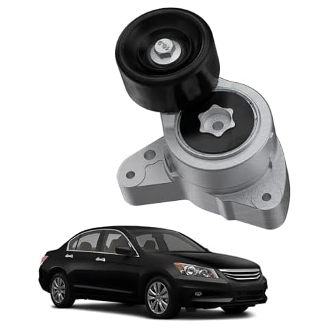 VROVO Belt Tensioner Assembly with Pulley(2.0L/2.3L/2.4L) Compatible with Honda CR-V 2002-2014 Accord 2003-2007 Civic 2006-2015 Element 2003-2011, Acura TSX CSX RDX ILX#38278 31170RAAA01 31170PNA023 Cover