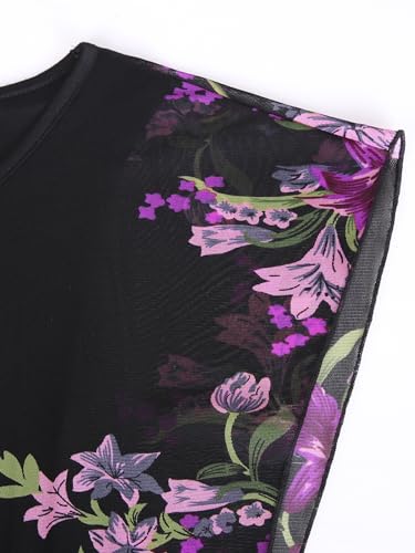 BAISHENGGT Womens Summer Tops Flutter Short Sleeve Pleated Front Mesh Shirts Dressy Casual Blouses4