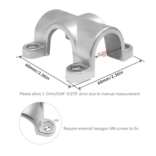 Collier de serrage transversal inox pour installer vos structures de pont - 3