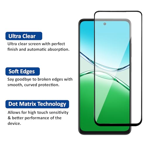 Image of AIBEX Tempered Glass for Oppo K13x 5G | 9H Hardness | Anti-Glare & Anti-Fingerprint | Water Resistant | Edge-to-Edge Full Screen Protector | Bubble-Free Installation