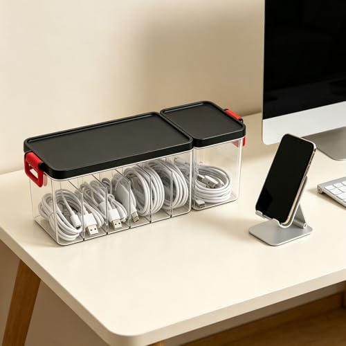 Organizador electrónico multiusos para ocultar cables y regletas Zerodis 5