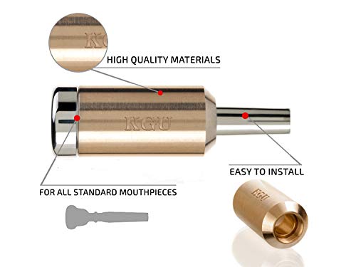 Trumpet Mouthpiece Booster Kgubrass. Custom Made Heavy Trumpet Booster Kgu Raw Brass Color #TOP3