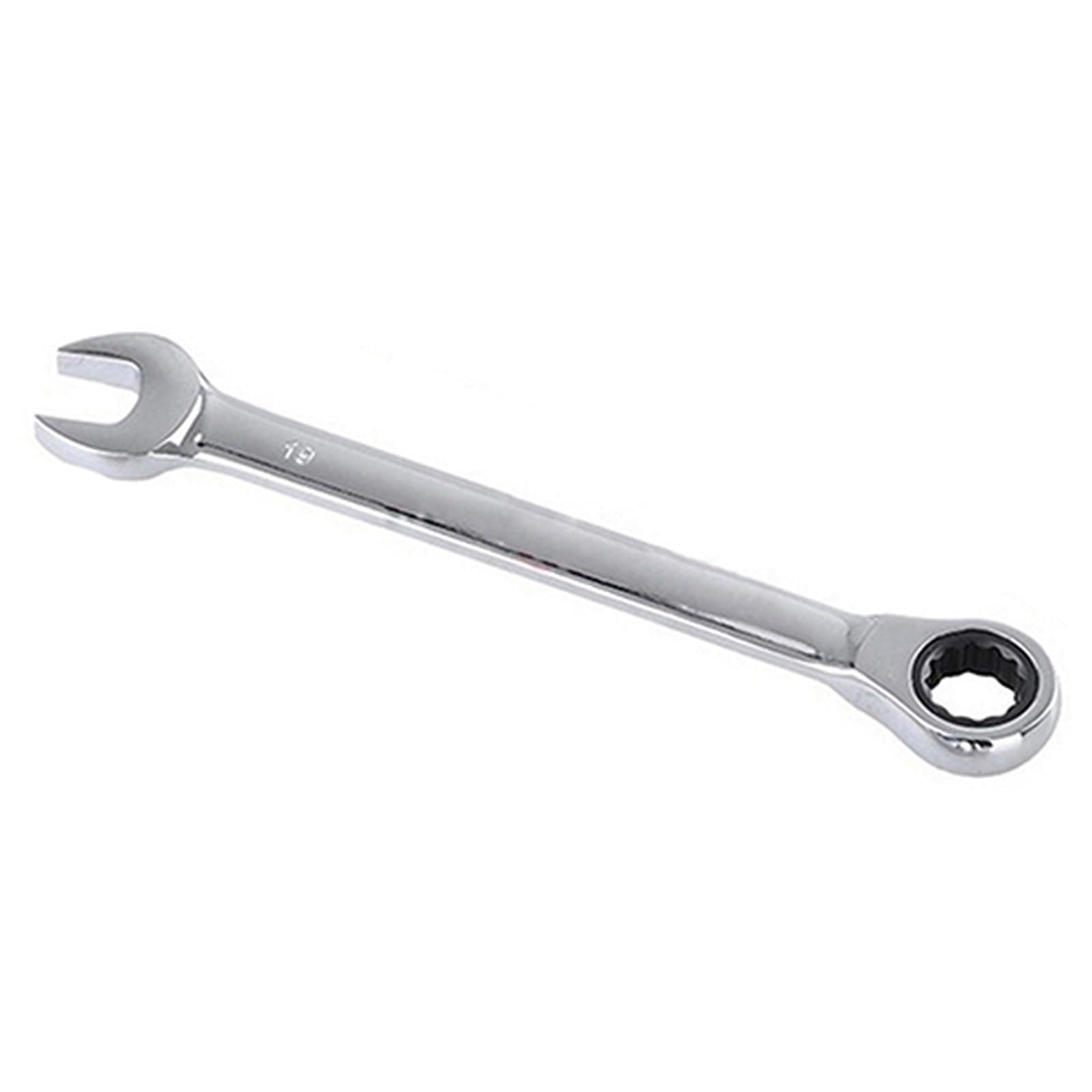 matumou 8mm-19mm Reversible Ratchet Wrench Socket Spanner Nut Tool Garage DIY Hand Tool